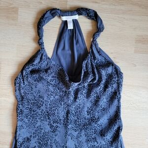 Banana Republic 100% Silk cotton  Women Sleeveless‎ Racerback Mini Dress Size 2